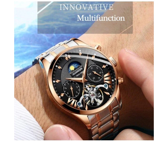 Фото - наручные часы Мужские наручные часы Guanquin Prestige Gold (780136)
