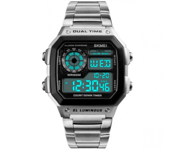 Фото - наручные часы Мужские часы Skmei 1335 Ripple Silver (133591)