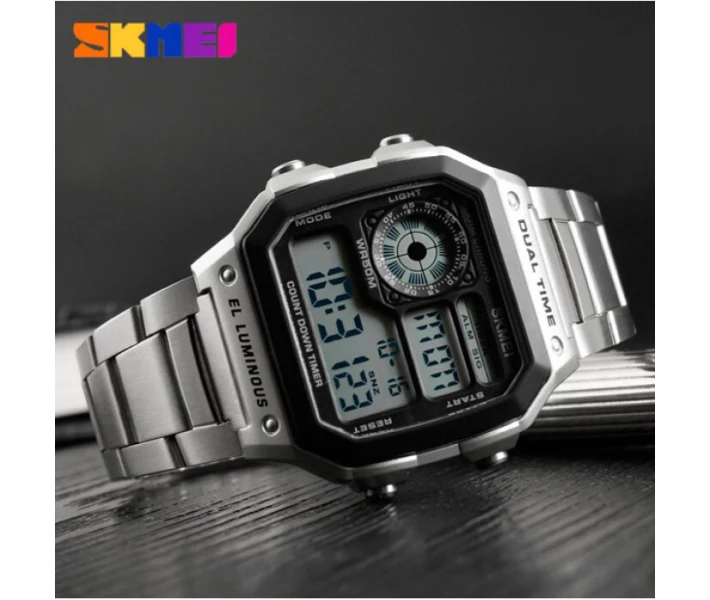 Фото - наручные часы Мужские часы Skmei 1335 Ripple Silver (133591)