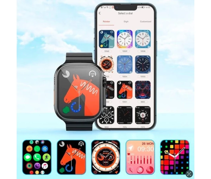 Фото - смарт-часы Смарт-часы с функцией звонка Hoco Smart Watch Y12 ULTRA черный