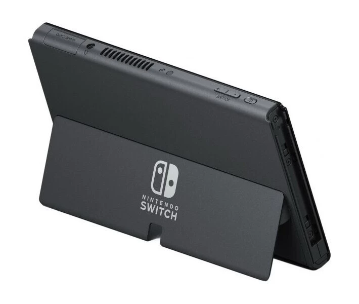 Фото - игровую консоль Портативная игровая приставка Nintendo Switch OLED with Neon Blue and Neon Red Joy-Con [64459]