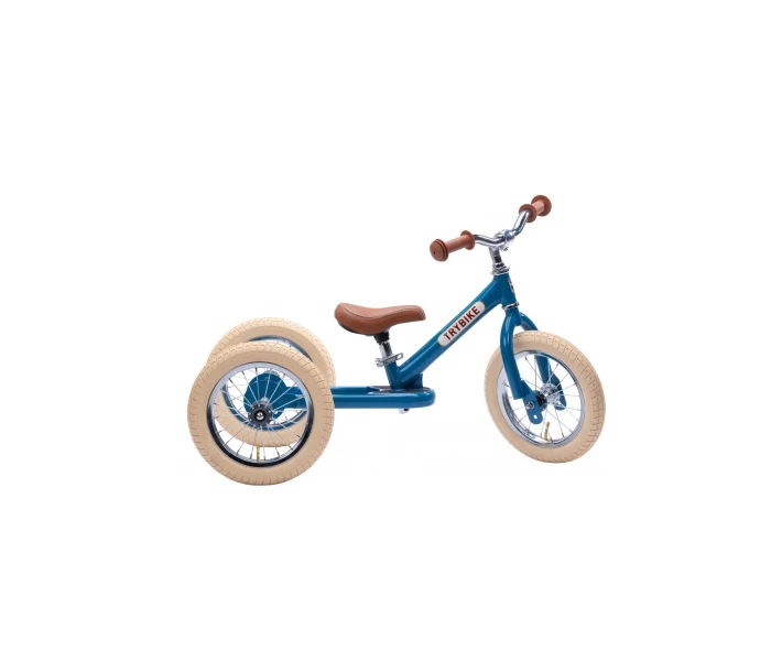 Фото - беговела Беговел Trybike трехколесный балансирующий синий (TBS-2-BLU-VIN+TBS-100-TKV)