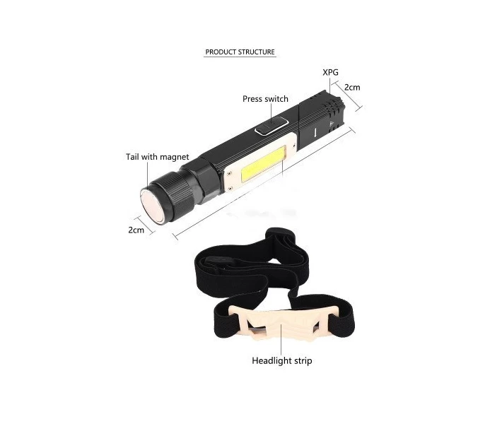 Фото - фонарик Фонарь с магнитом Goread Y112 USB XPG+COB 10000 лм IP65 (112022)