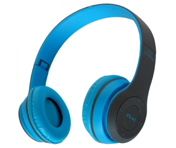 Фото - наушники Беспроводные Bluetooth наушники Wireless P-47 BFY MicroSD FM TF Blue (46021IM)