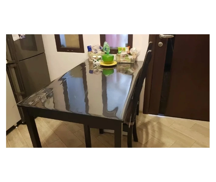 Фото - скатерть и салфетку Мягкое стекло Силиконовая скатерть на стол Soft Glass Защита для мебели 1.5х1.0 м (Наивысшее качество) (610819)