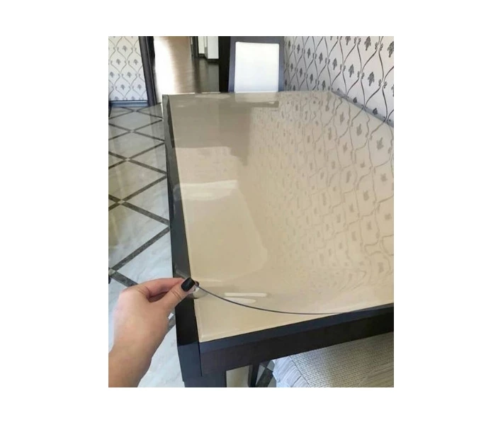 Фото - скатерть и салфетку Мягкое стекло Силиконовая скатерть на стол Soft Glass Защита для мебели 1.5х1.0 м (Наивысшее качество) (610819)