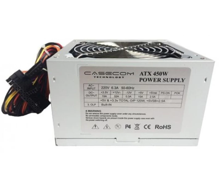 Фото - блок питания для компьютера (ПК) Блок питания CaseCom (CM 450 ATX) 450W 12Fan Bulk