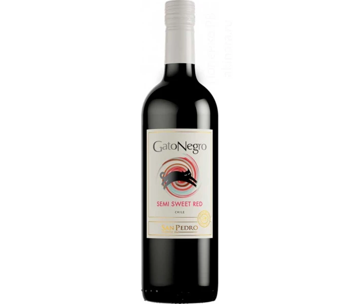 Фото - вино Вино Gato Negro red semi sweet червоне напівсолодке 0,75л 10-13% (p014001302)