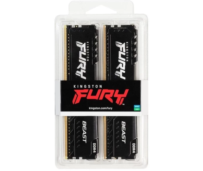 Фото - оперативную память Модуль памяти DDR4 Kingston FURY Beast 2x16GB 3600 MHz (KF436C18BBK2/32) [79111]