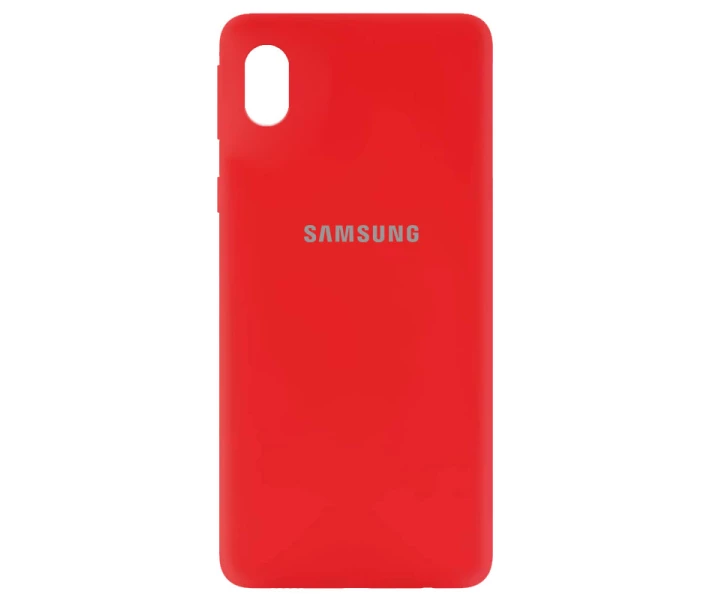 Фото - чехол для смартфона Чехол Silicone Cover My Color Full Protective (A) для Samsung Galaxy M01 Core Красный / Red (160186)