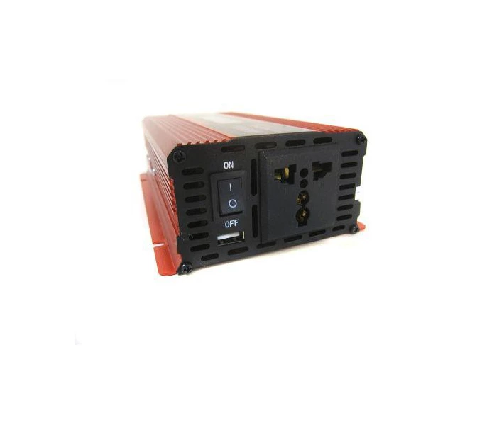 Фото - автомобильный инвертор Инвертор преобразователь авто 12V-220V 1000W с LCD дисплеем (005070)