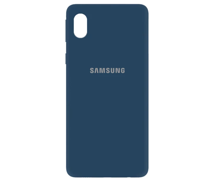 Фото - чехол для смартфона Чехол Silicone Cover My Color Full Protective (A) для Samsung Galaxy M01 Core Синий / Navy blue (160198)