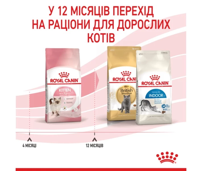 Фото - корм для кота Корм Royal Canin Kitten сухой для кошек 0.4 кг (3182550702379)
