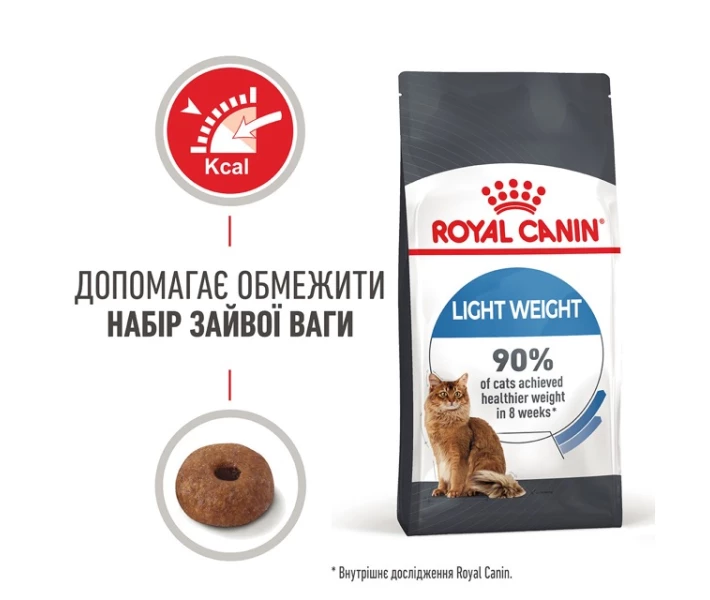 Фото - корм для кота Корм Royal Canin Light Weight Care сухой для снижения веса у взрослых котов 0.4 кг (3182550706810)