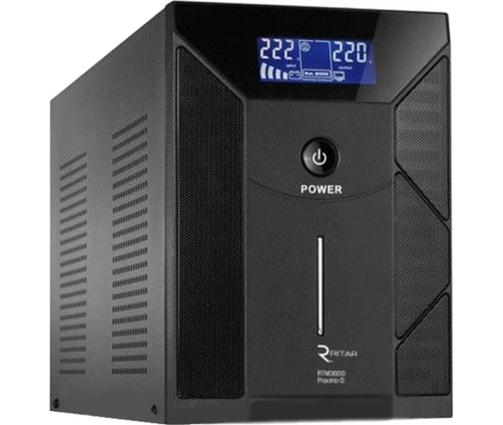 Фото - источник бесперебойного питания ИБП Ritar RTM3000 (1800W) Proxima-D, AVR, 3st, 3xSCHUKO socket, 4x12V9Ah, металлический Case RTM3000D (5865)