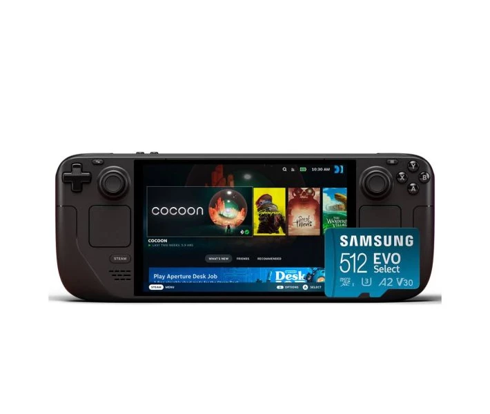 Игровая консоль Valve Steam Deck OLED 512GB Black + Карта памяти