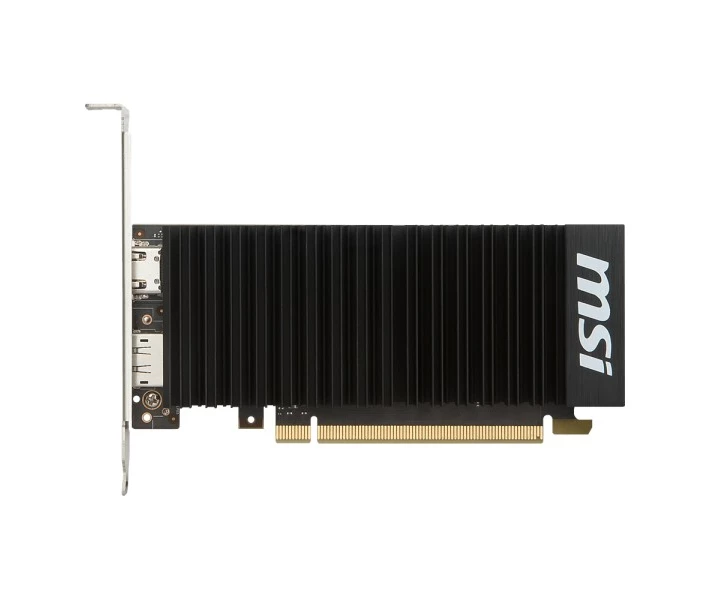 Фото - видеокарту Видеокарта MSI GT 1030 2Gb Low Profile Silent (GT 1030 2GHD4 LP OC) (GDDR4, 64 bit, PCI-E 3.0 x16)