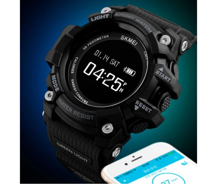 Фото - наручные часы Мужские спортивные часы Skmei 1188 Power Smart+ с пульсометром Зеленые (1188164)