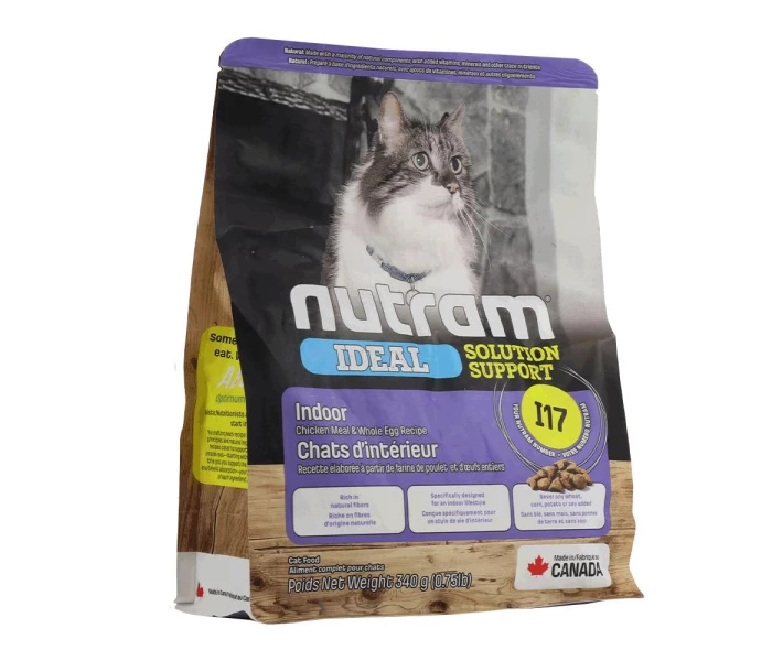 Фото - корм для кота Корм Nutram I17 Ideal Solution Support Indoor Cat сухой для взрослых котов, живущих в помещении 0.34 кг