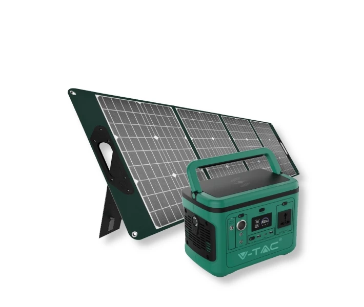 Фото - зарядную станцию Портативная зарядная станция Power Bank 568Wh 500W LiFePO4 VT-606 V-TAC 11442