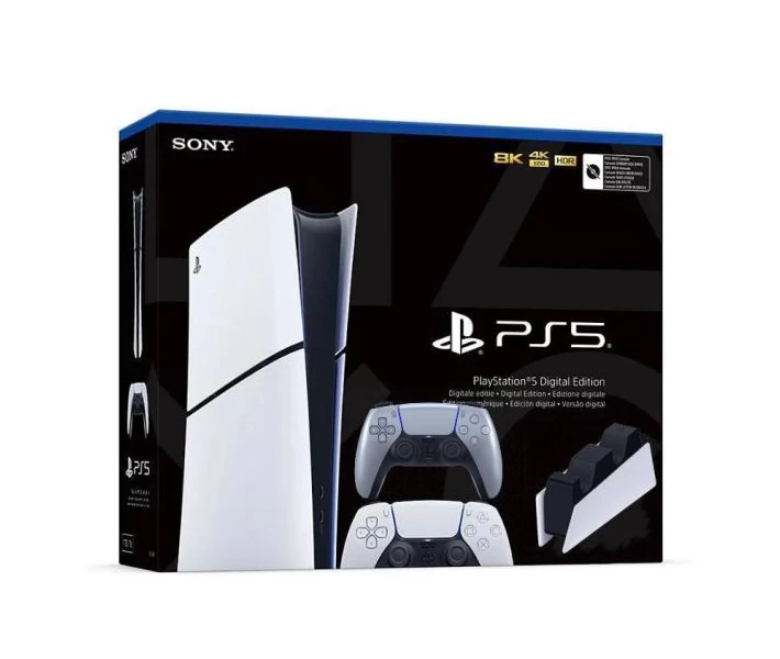 Фото - игровую консоль Игровая консоль Sony PlayStation 5 Slim Digital Edition 1Tb + DualSense (Sterling Silver) + Charging Station