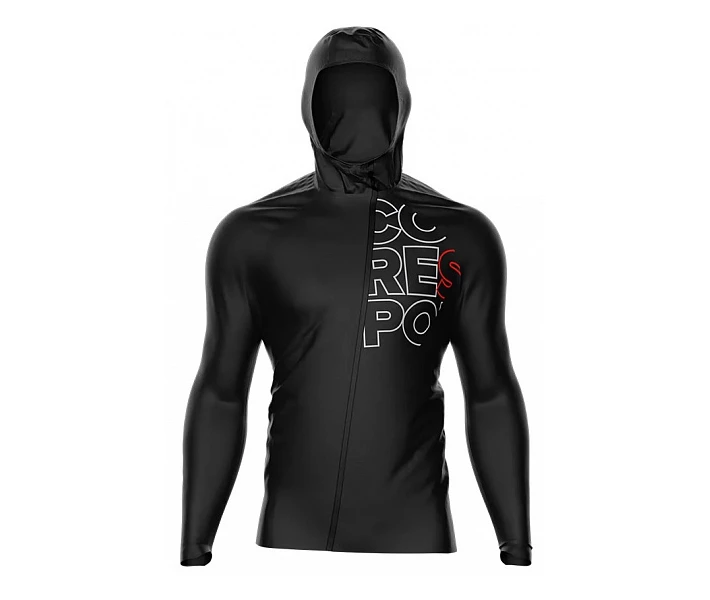 Фото - куртку мужскую Спортивная куртка с мембраной Compressport Hurricane Waterproof 10/10 Jacket, Black, XL