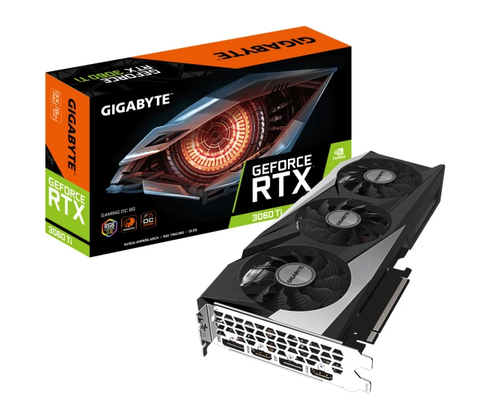 Фото - видеокарту Видеокарта Gigabyte GeForce RTX 3060 Ti Gaming OC 8GB (GV-N306TGAMING OC-8GD 2.0)