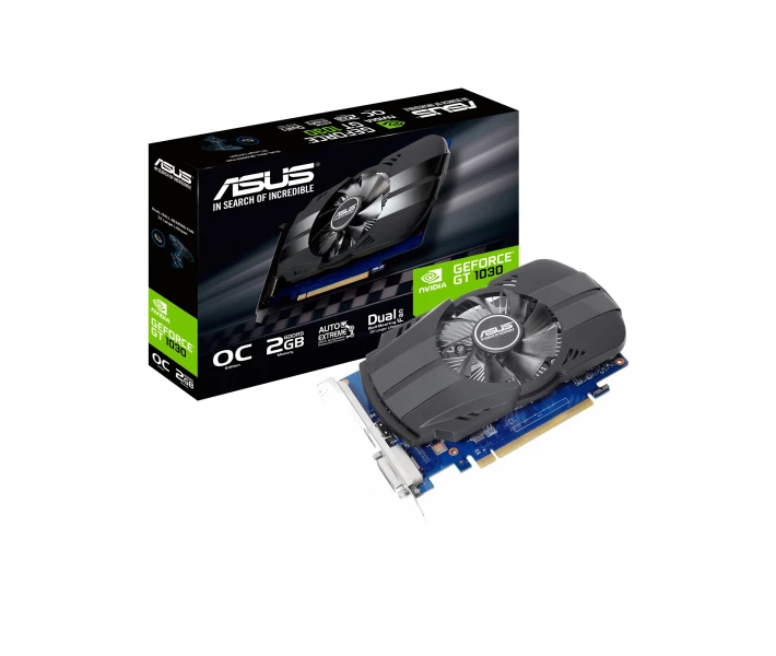 Фото - видеокарту Видеокарта ASUS GeForce GT1030 2GB GDDR5 OC