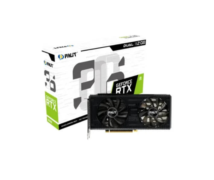Фото - видеокарту Видеокарта GeForce RTX 3060 12Gb GDDR6 Palit Dual (NE63060019K9-190AD) Refurbished