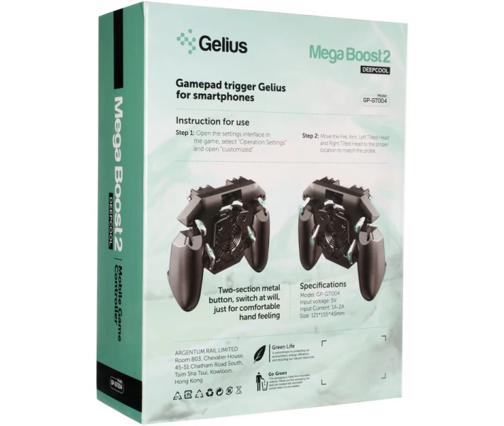 Фото - игровой манипулятор Геймпад для телефона Gelius Mega Boost 2 Deep Cool GP-GT004 Black