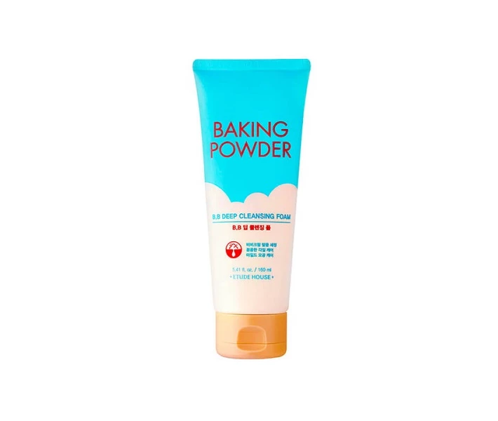Фото - корейское средство для умывания Пенка для глубокой очистки Etude House Baking Powder B.B Deep Cleansing Foam 160 мл (EH0105a)