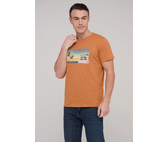 Фото - мужскую футболку Футболка Trend Collection 2040 Горчичный L