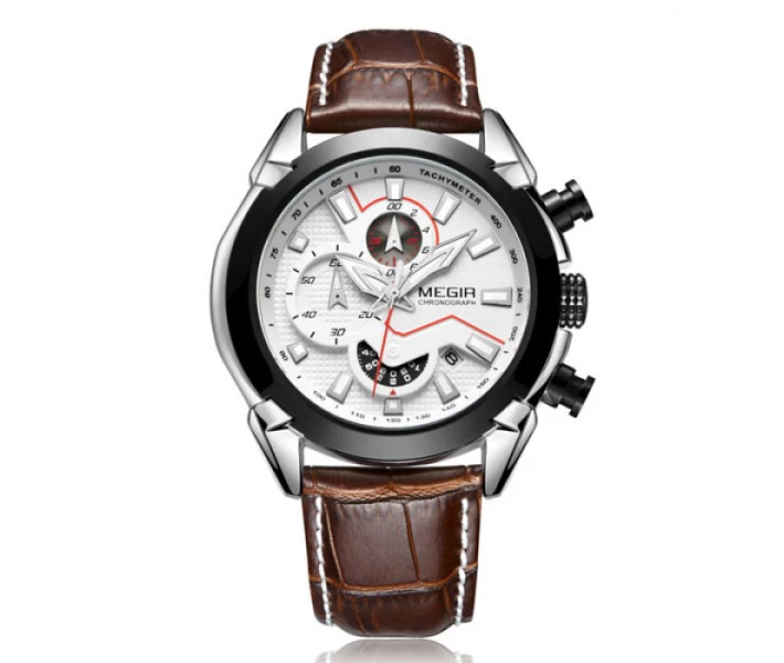 Фото - наручные часы Мужские часы Megir Royal White (1048113)