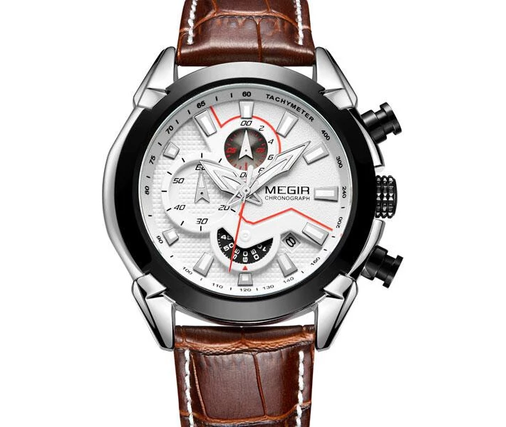 Фото - наручные часы Мужские часы Megir Royal White (1048113)