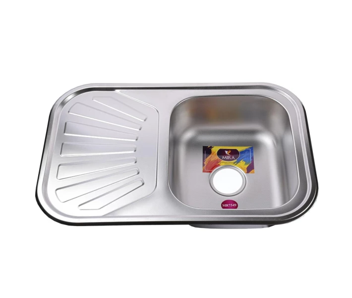 Фото - кухонную мойку Мойка кухонная MR 7549 D Decor Mira Стальной (000014475)