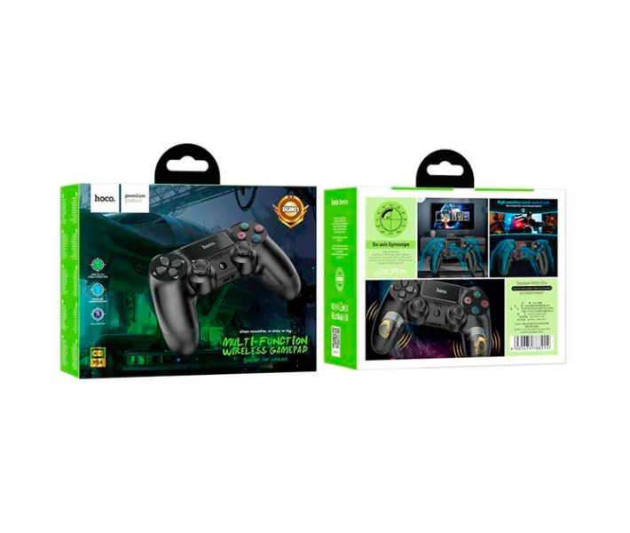 Фото - игровой манипулятор Геймпад HOCO DGM01 Cool Play Multi-function для PS4, PS3, ПК беспроводной Wireless V4.0 3h Черный