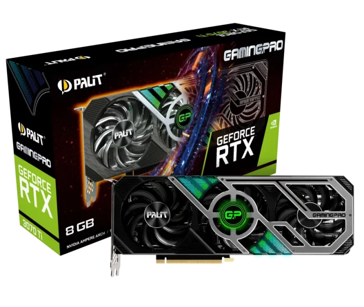 Фото - видеокарту Palit RTX 3070 Ti GamingPro