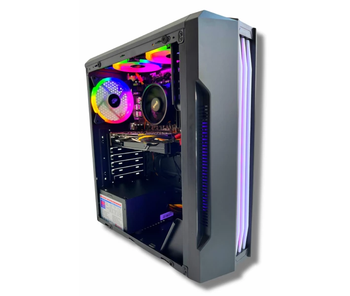 Фото - компьютер Компьютер PowerCube G01-12 (AMD Ryzen 3 4100 / 16Gb / GeForce RTX 3050 6Gb / SSD 480Gb / 500W / USB 3.2)