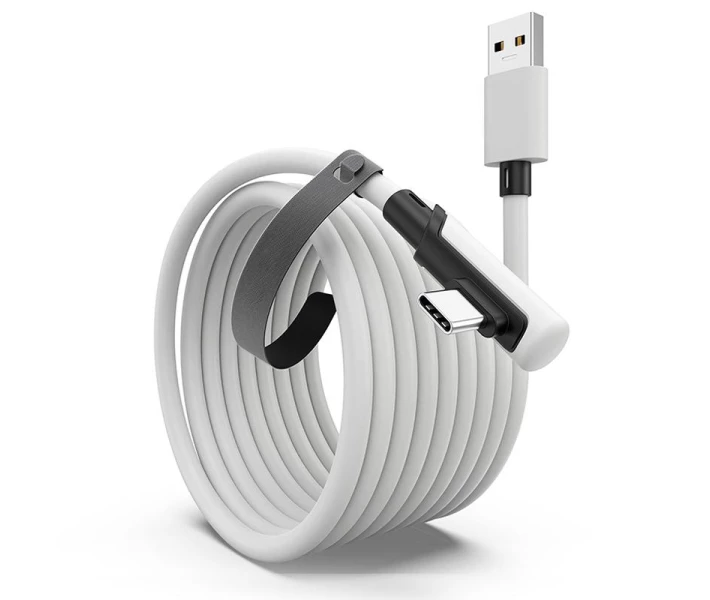 Фото - аксессуар для очков виртуальной реальности Кабель Oculus Link для Quest 3 2 Meta Quest Link VR USB 3.2 Type-A-Type-C, 5 м, 5 Gbps 3A Кабель Окулус Pico 4 (VR-link-5m)