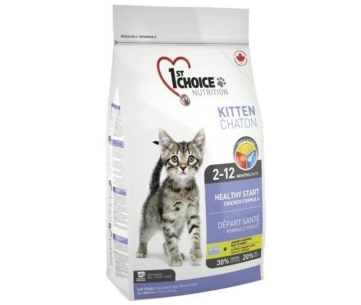 Фото - корм для кота Корм 1st Choice Kitten сухой с курицей для кошек 350 гр