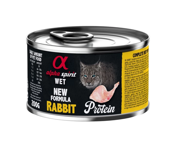 Фото - корм для кота Корм Alpha Spirit Rabbit для взрослых котов 200 гр