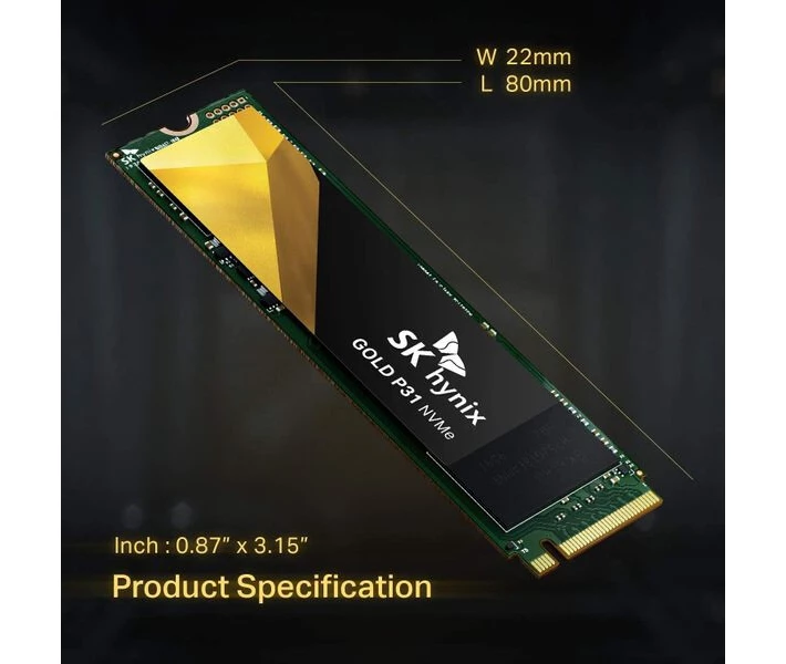 Фото - SSD-накопитель SSD-накопитель SSD SK hynix Gold P31 1TB M.2 PCIe Gen3x4 3D TLC (SHGP31-1000GM-2)