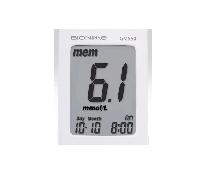 Фото - глюкометр Глюкометр Bionime Rightest GM550 (4710627333486) (770669-01)