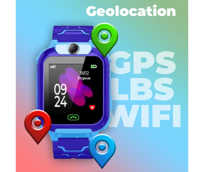 Фото - смарт-часы Детские смарт-часы JETIX DF22 Wi-FI водонепроницаемые с GPS трекером (Blue) (0000006)
