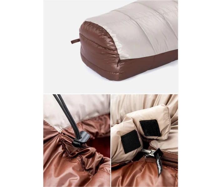 Фото - спальный мешек Спальник с натуральным пухом Naturehike Snowbird NH20YD001, р-р L, коричневый 720 г (6927595761304)
