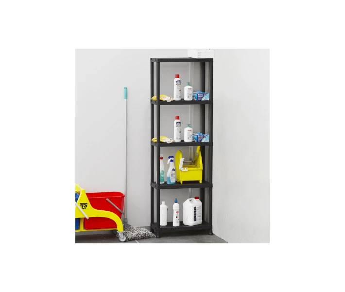 Фото - стеллаж Стеллаж Plastmeccanica Universal Vent пластиковый 5 полок 60х30х180 см черный (5137)