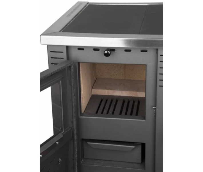 Фото - топку и печь Кухонная печь на дровах Pro-Thermo Panonia beige с варочной поверхностью