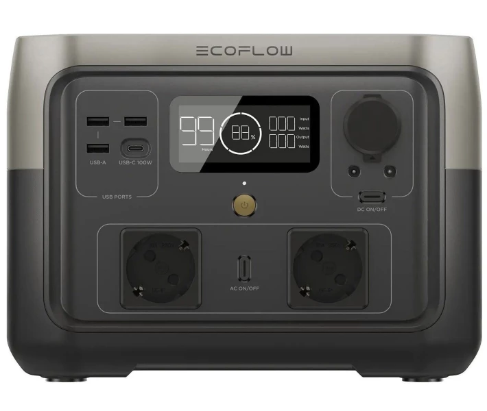 Фото - зарядную станцию Зарядная станция EcoFlow RIVER 2 Max / 500 Вт / 512 Вт/ч / LiFePO4 (RIVER2Max)