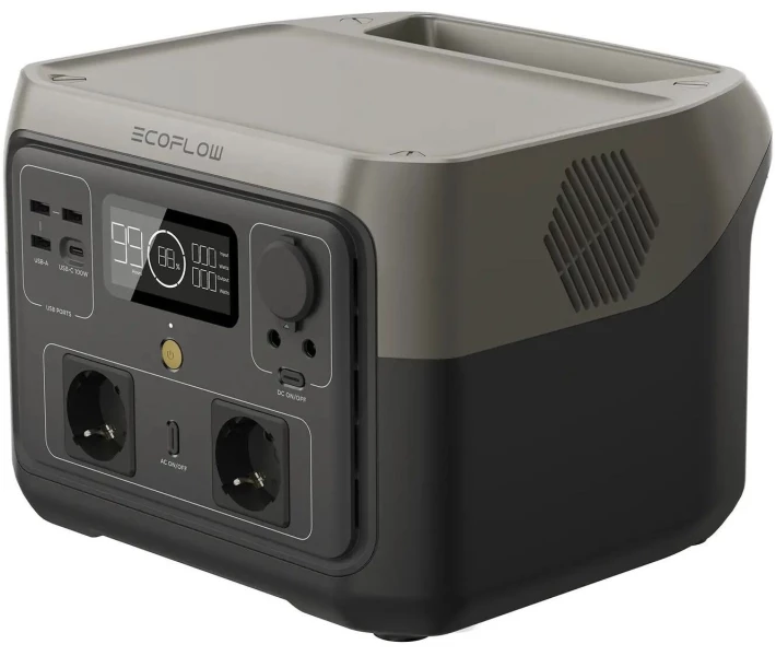 Фото - зарядную станцию Зарядная станция EcoFlow RIVER 2 Max / 500 Вт / 512 Вт/ч / LiFePO4 (RIVER2Max)