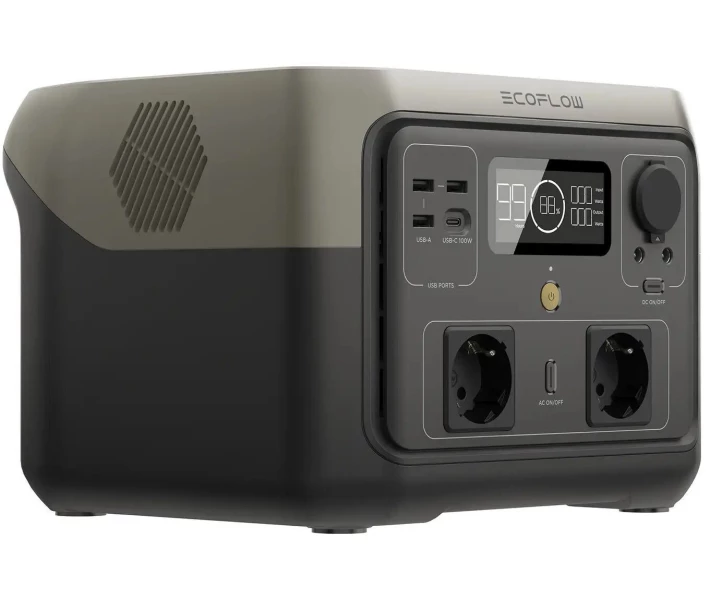 Фото - зарядную станцию Зарядная станция EcoFlow RIVER 2 Max / 500 Вт / 512 Вт/ч / LiFePO4 (RIVER2Max)